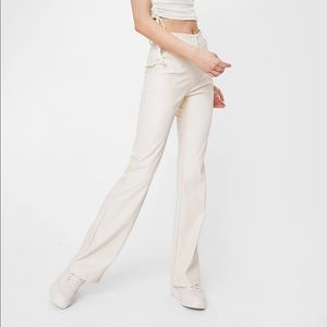 Cream Flare Pants